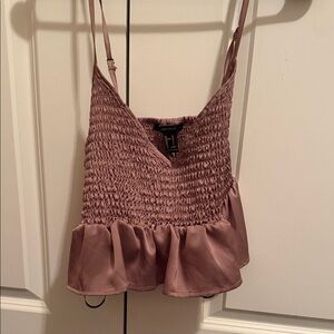 Forever 21 Mauve Smocked Camisole